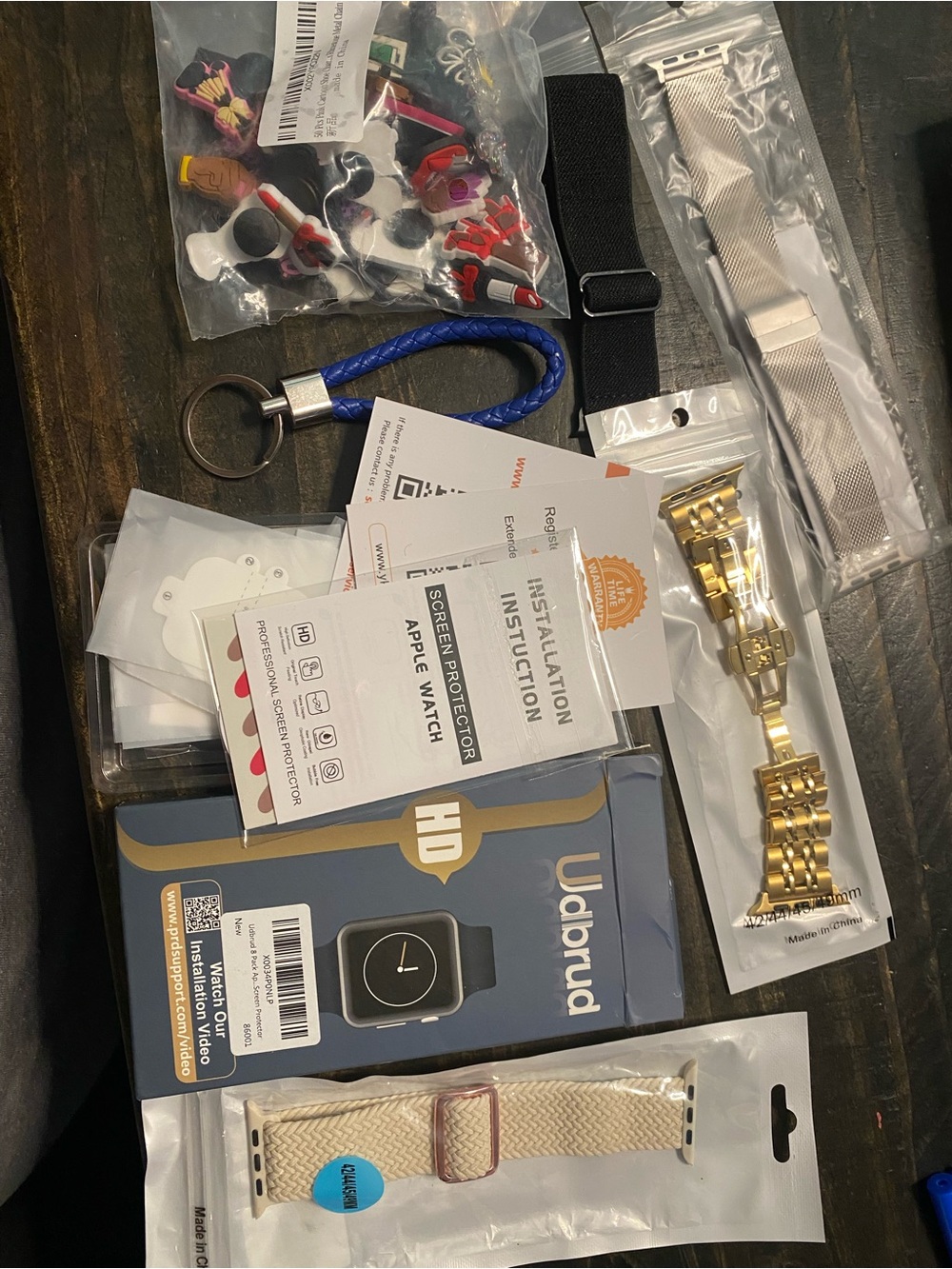 Udbrud Gold Apple Watch Accessory Bundle - Gold and Beige